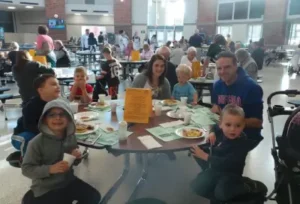 Family at Pancake Breakfast
