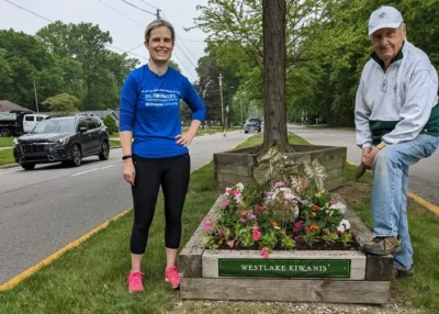 Westlake Ohio Kiwanis Flower Box